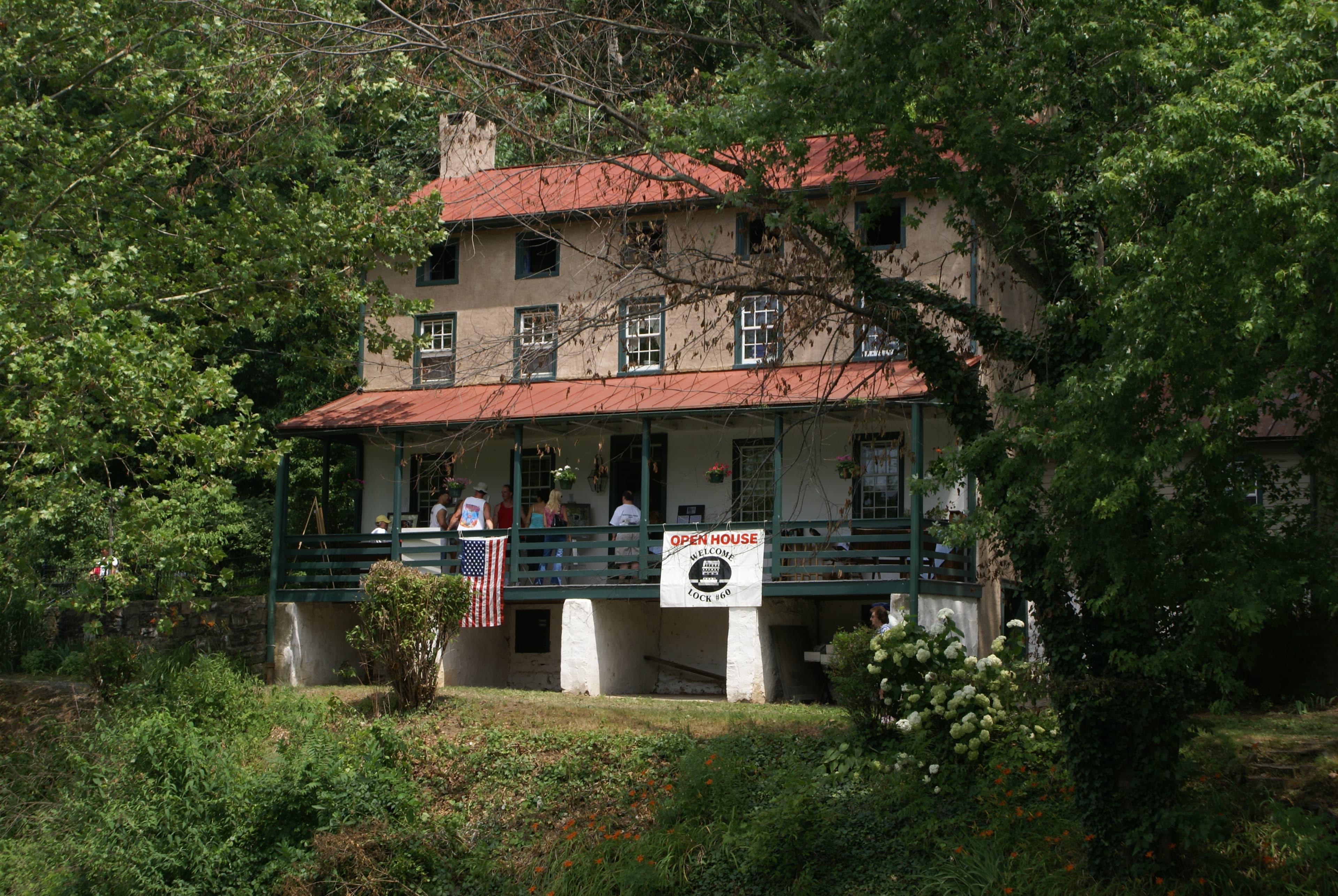 Restored Lock Tender's House at Lock 60, Schuylkill Canal, during Canal Day 2008